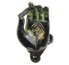 Mudra Door Handle Bronze Middle Finger