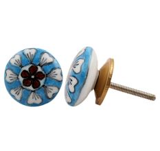 Butterfly Floral Pattern Knob