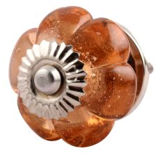 Pink Melon Glass Dresser Knob Online