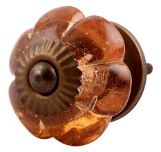 Pink Melon Glass Dresser Knob Online