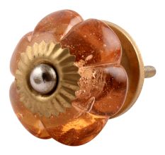 Pink Melon Glass Dresser Knob Online