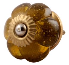 Olive Melon Glass Dresser Knob Online