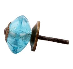 Turquoise Melon Glass Drawer Knob Online