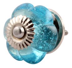 Turquoise Melon Glass Drawer Knob Online
