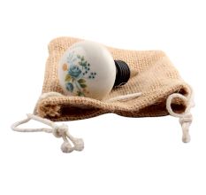 Green Marjoram Flower Ceramic Wine Stopper
