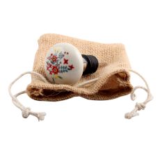 Red Dahlia Flower Ceramic Wine Stopper