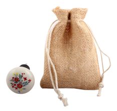 Red Dahlia Flower Ceramic Wine Stopper