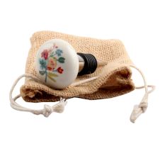 Multicolor Flower Ceramic Wine Stopper