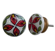 Life Floral Pattern Knob