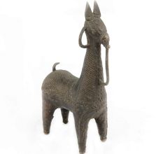 Deer Dhokra Brass Animal Sculpture