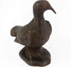 Brass Carved Pigeon Sculpture