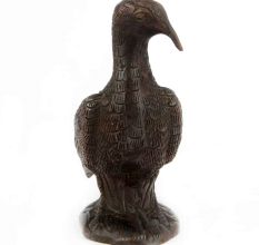 Brass Carved Pigeon Sculpture