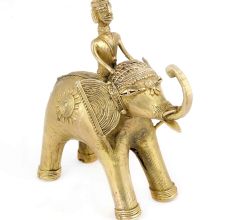 Dhokra Design Mahawat on Elephant