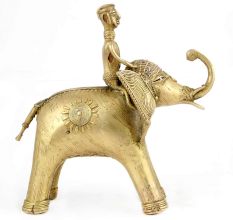Dhokra Design Mahawat on Elephant