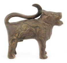 Handmade Rustic Tiger Brass Statue