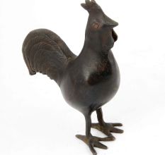 Bronze Zodiac Year Rooster Cock Statue Sculpture