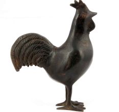 Bronze Zodiac Year Rooster Cock Statue Sculpture
