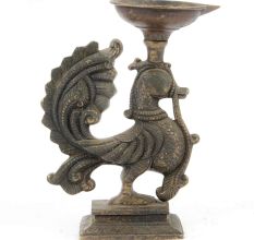 Brass Peacock Deepak Diya Oil Lamp