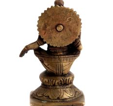 Brass Sitting God Statue