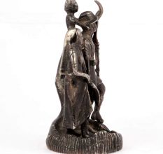 Bronze Solider with Family Statue
