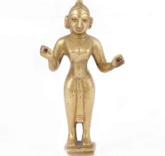 Old Brass Figurine Indian Goddess