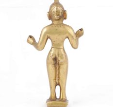 Old Brass Figurine Indian Goddess