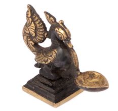 Peacock Handle Brass Puja (Pooja Lamp)