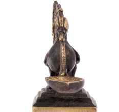 Peacock Handle Brass Puja (Pooja Lamp)