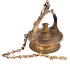 75 cm Long Brass Hanging Oil Lamp