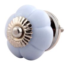 Light Grey Melon Glass Drawer Knob Online