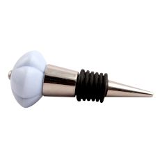 Light Grey Melon Glass Wine Stopper
