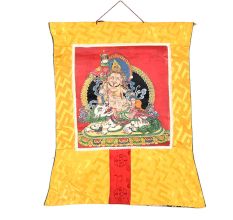 Jambala God Of Wealth Thangka Painting