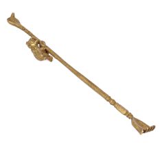 Hand Crafted Brass Hand Shape Back Scratcher Stick