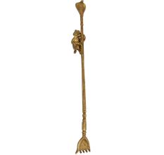 Hand Crafted Brass Hand Shape Back Scratcher Stick