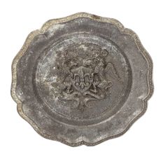 Vintage forged 23 Cm Aluminium Plate