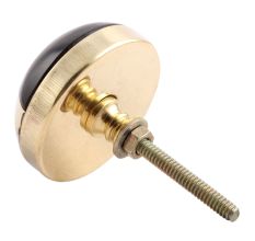 Black White Brass Resin Knobs