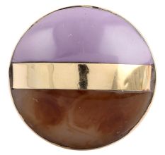 Purple Brown Brass Resin Knobs