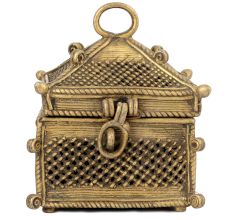 Tribal Hut Brass Jewellery Box