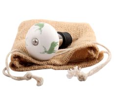 Forest Green Standing Rein Deer Pattern Ceramic Wine Stopper