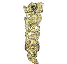 Patina Rich Dragon Brass Door Handle