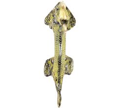 Brass Patina Dragon Door Handle