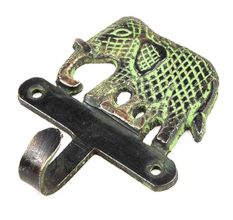 Brass Elephant Wall Hooks