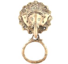 Elephant Head Ganesha Brass Door Knocker
