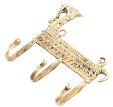 Dhokra Brass Camel with 3 Hooks