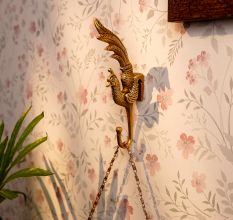 Brass Peacock Coat Hooks Hanger