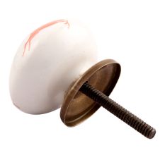 Peach Running Rein Deer Pattern Ceramic Drawer Knob Online 