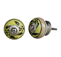 Black Leaf Ceramic Cabinet Knob Online