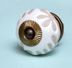 White Etched Ceramic Knob-29