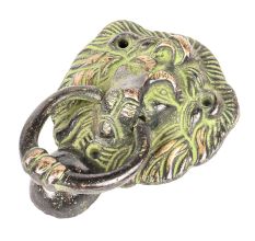 Cast Brass Lion Head Ring Handle Door Knocker