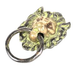 Lion Face Brass Door Knocker